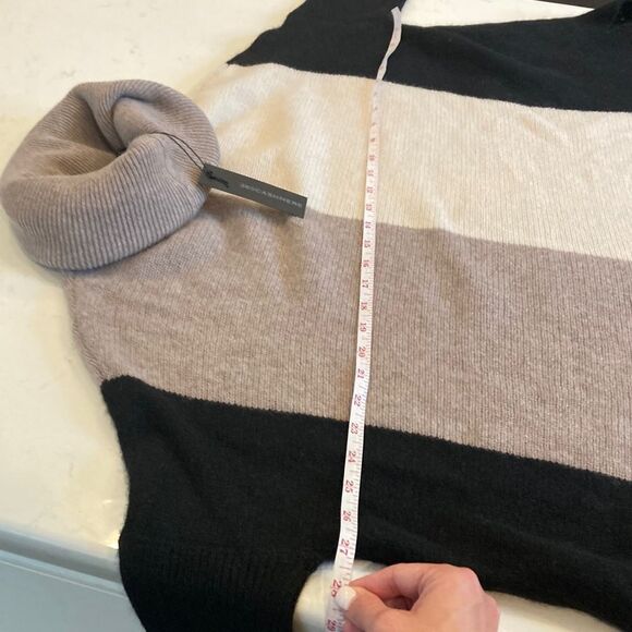 NEW 360 Cashmere Zorana Earthy Color block Oversized Sweater Med - Picture 6 of 10